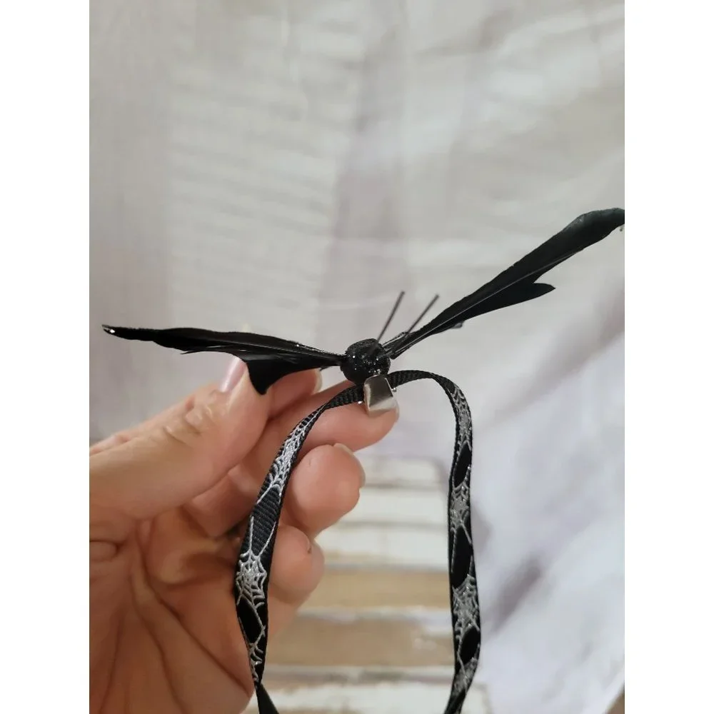 Black‎ Halloween butterfly clip-on home decor hair